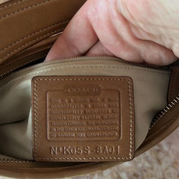 Coach Soho Small Leather Tan Heather Hobo Shoulder Bag With Stitching. - Picture 8 of 16